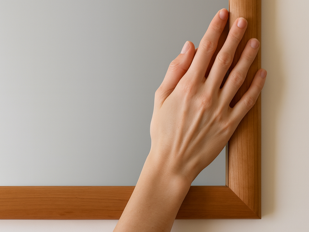 滑らかな肌触りの木枠フレーム