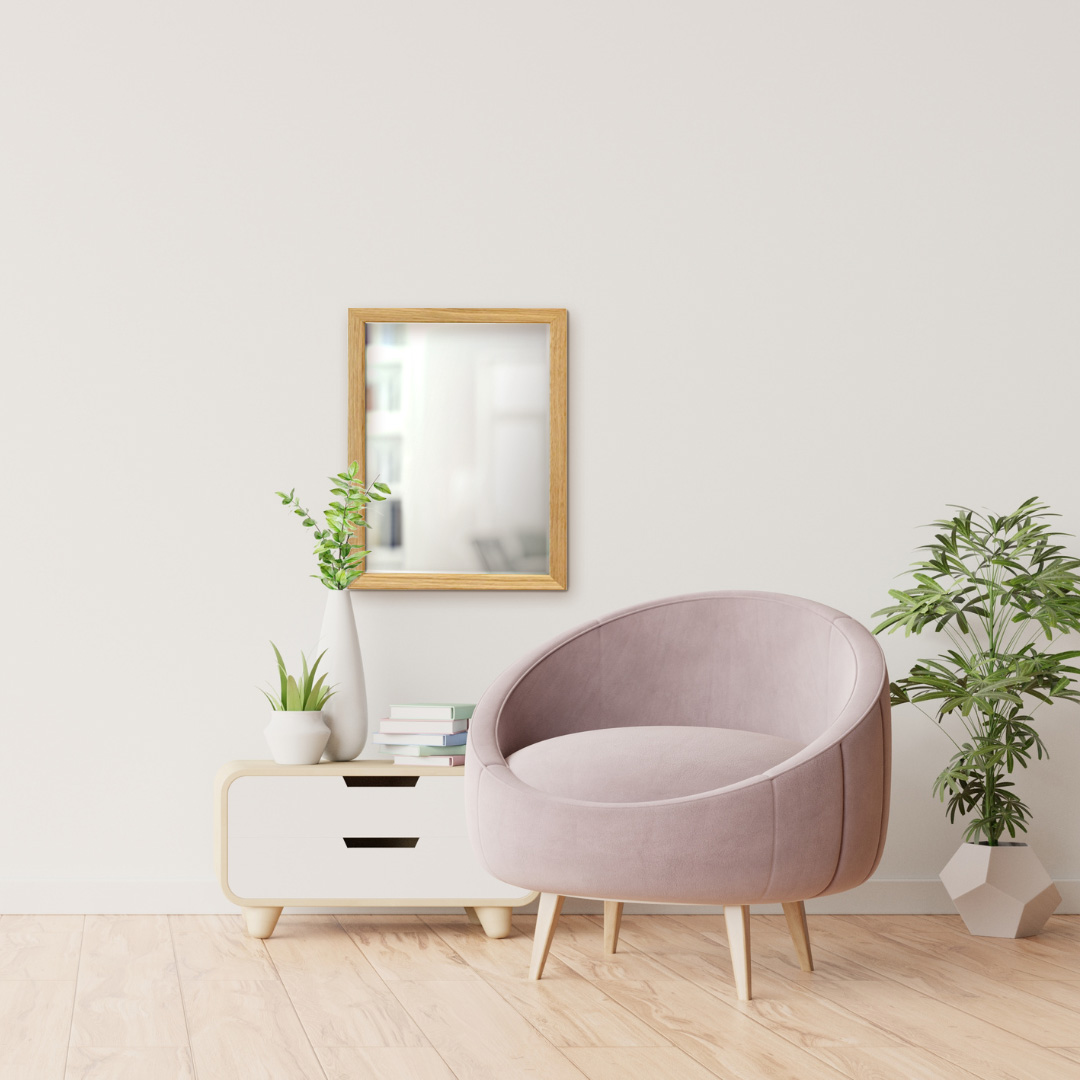 Mミラー リビング設置例