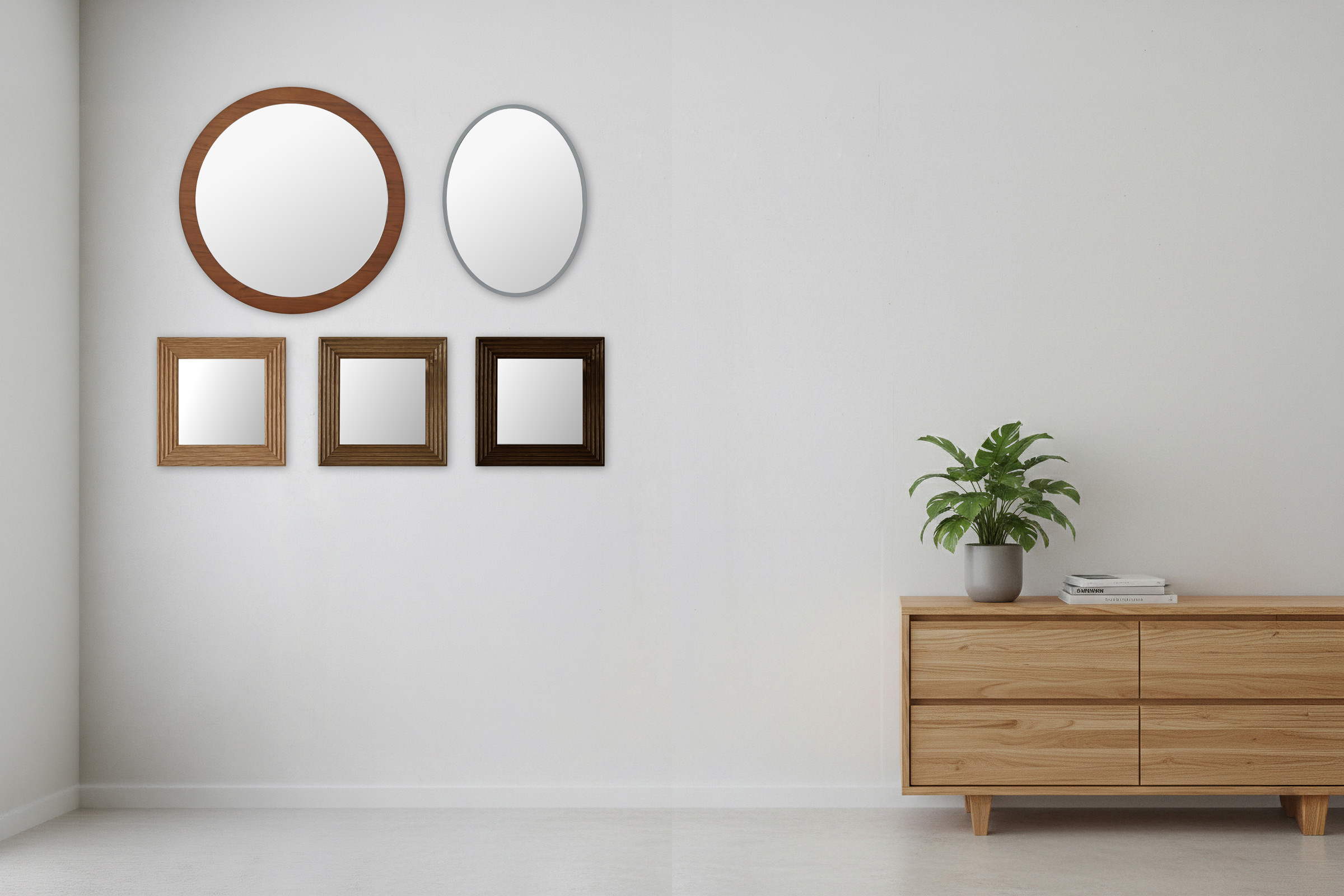 小サイズミラーの使用イメージ