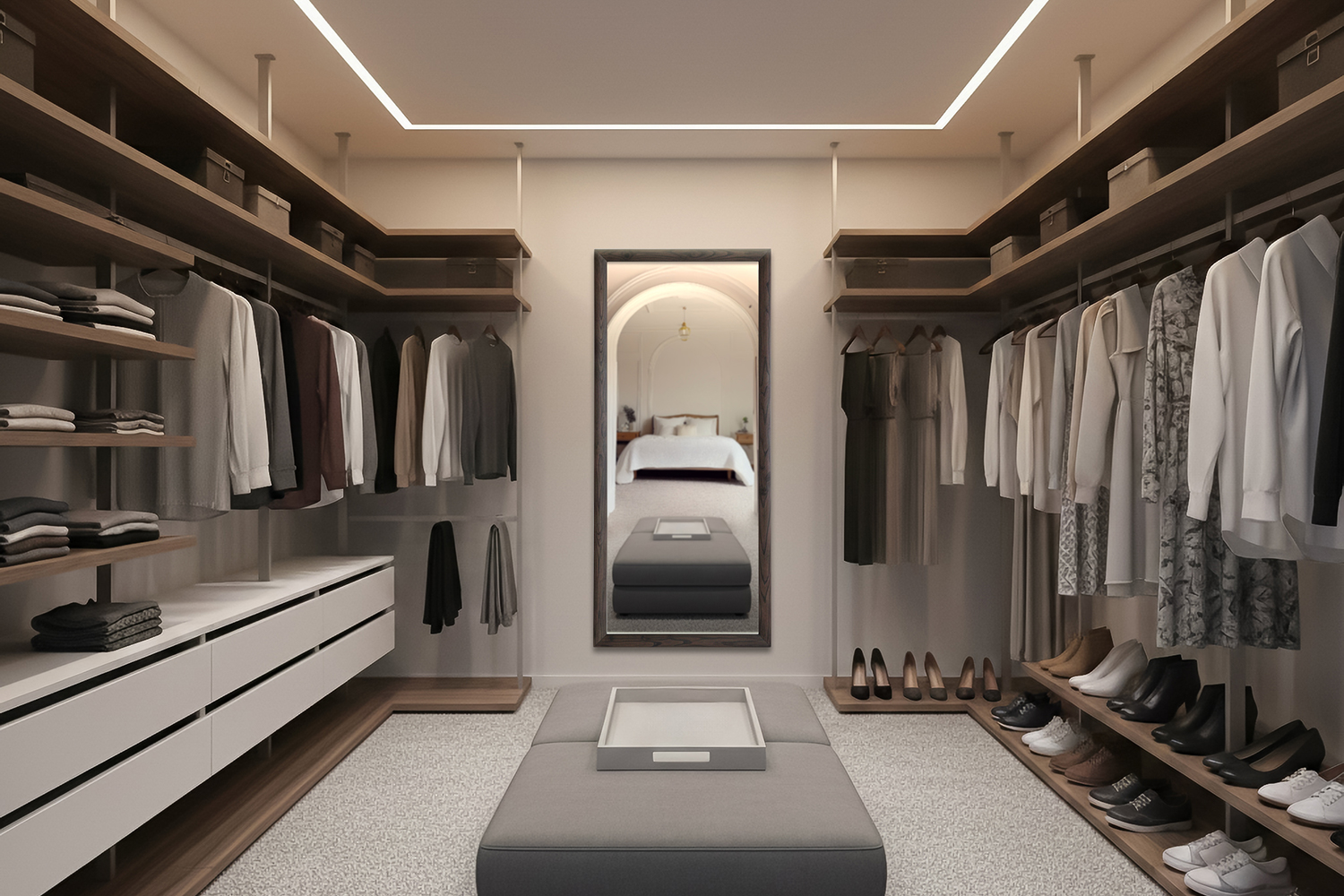 ウォークインクローゼットでの使用イメージ