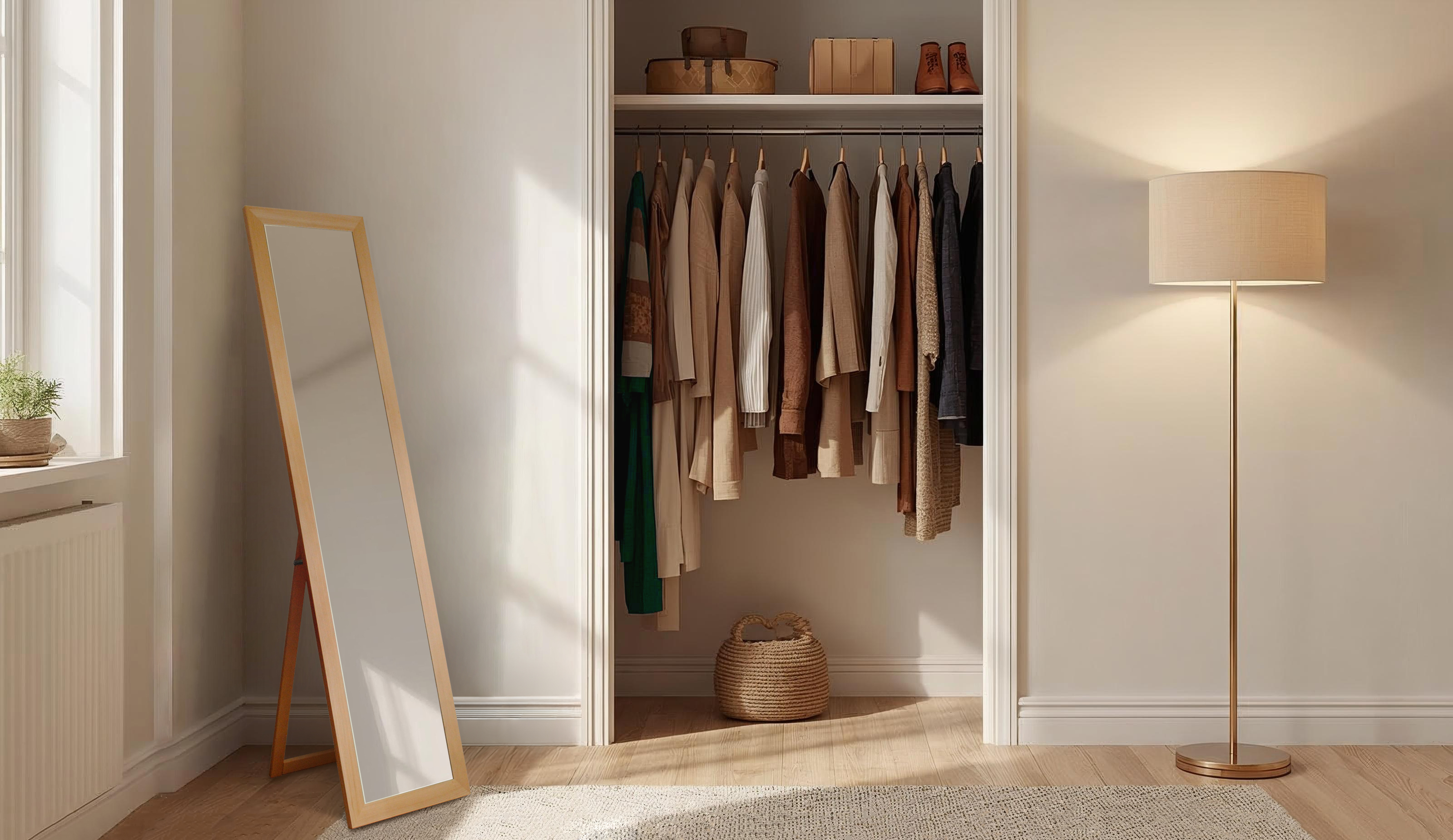 レオン スタンド 40×161cm ナチュラル